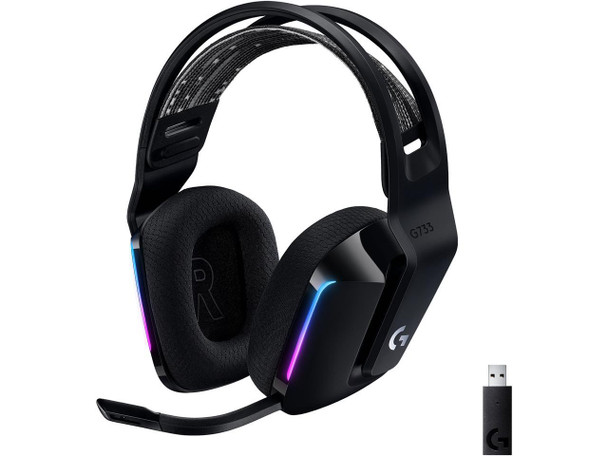 Logitech G733 Lightspeed Wireless Gaming Headset with Suspension Headband