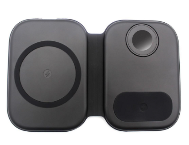 ZTECH Magnetic Folding 3-in-1 Fast Wireless Charging Station ZTWC044BK
