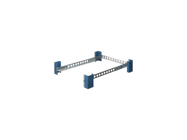 RackSolutions 1U Universal Rail with 24" Depth and Wirebar - Adjustable Mounting RackSolutions 1U Universal Rail with 24" Depth and Wirebar - Adjustable Mounting