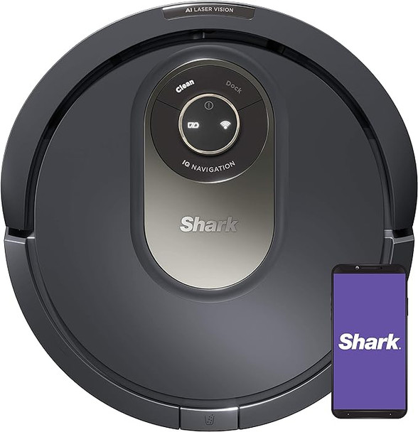 Shark AV2001 AI Robot Vacuum Self-Cleaning Brushroll - Gray Shark AV2001 AI Robot Vacuum Self-Cleaning Brushroll - Gray