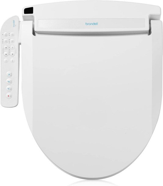 Brondell Swash Electronic Bidet Toilet Seat LT89 Fits Elongated Toilets - White
