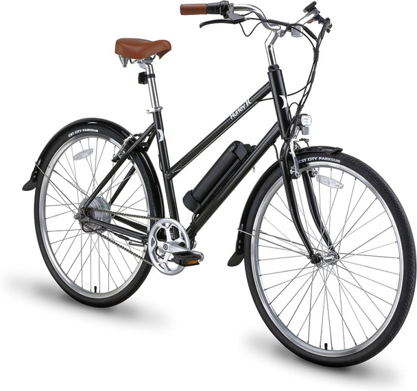 Hurley Hybrid-Bicycles Amped Single Speed E-Bike - ICE BLUE