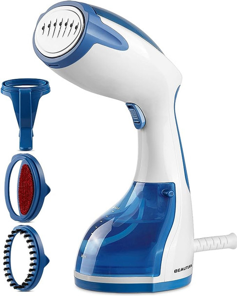 BEAUTURAL Steamer Clothes Portable Handheld Garment 722NA-0004 - BLUE