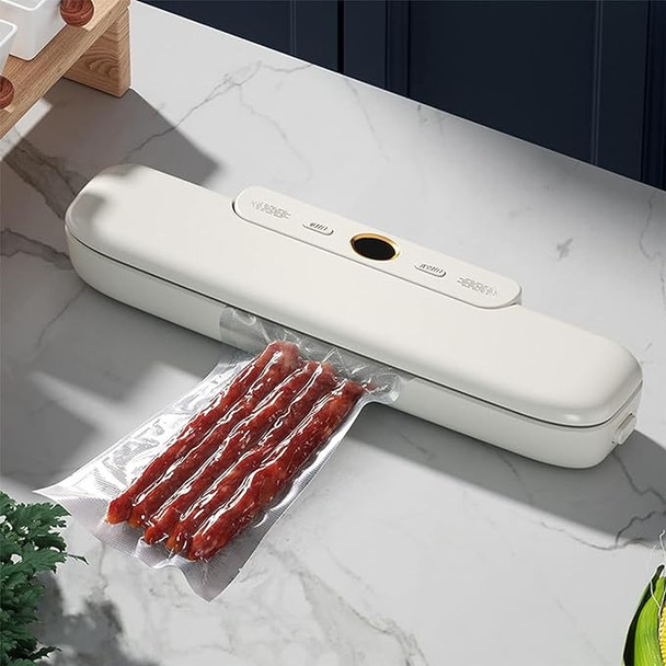 HAOYUNMA Automatic Food Vacuum Sealer 110V-220V Portable Household Vacuum WHITE