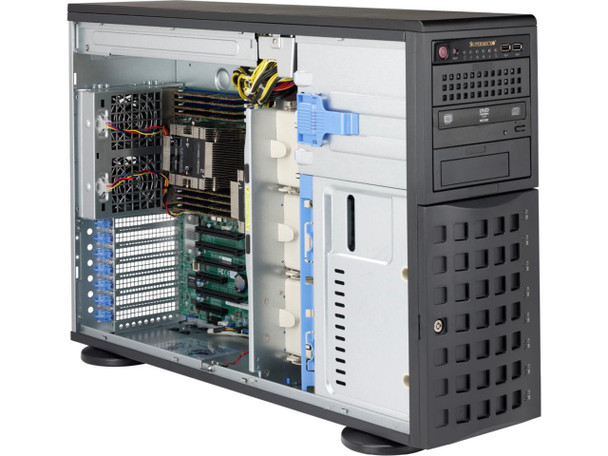 Supermicro CSE-745BAC-R1K23B-SQ 4U tower chassis - supports maximum motherboard