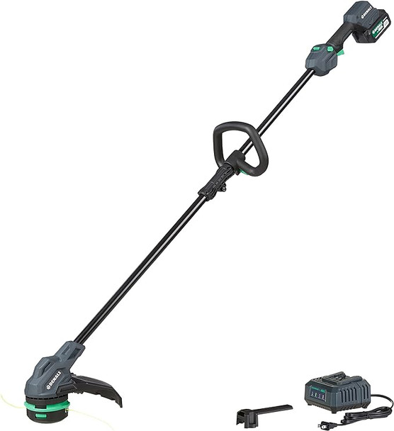 Denali by SKIL 20V Brushless 13" String Trimmer Kit 4.0Ah Battery & Charger BLUE