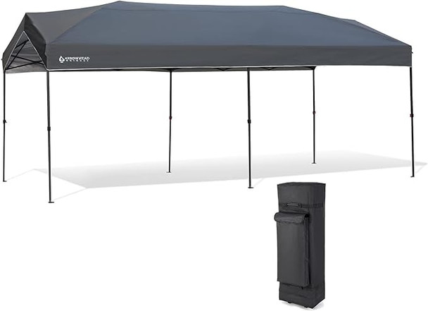 ARROWHEAD OUTDOOR 10’x20’ Pop-Up Canopy Water UV Resistant v2 KGS0392U - GREY