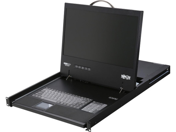 Tripp Lite 16-Port Cat5 1U Rack-Mount 1+1 User Console KVM Switch with 19-in.