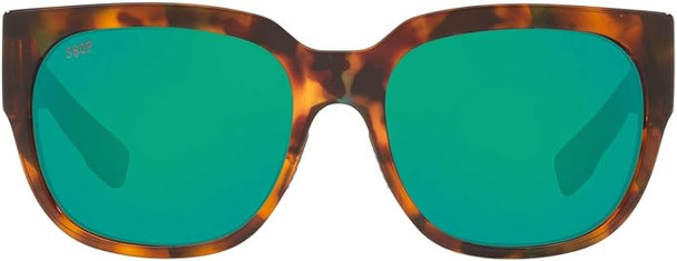 COSTA Waterwoman Sunglasses - 06S9019 - Green Mirrored/Shiny Palm Tortoise