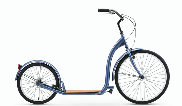 SIXTHREEZERO Around the Block Adult Scooter 26" Front 20" Back Wheels - Navy