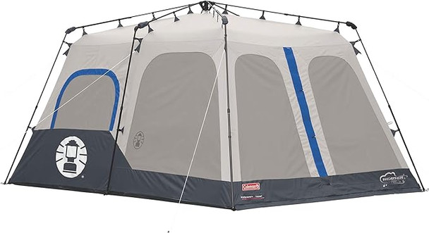 Coleman 14 x 10 Ft 8 Person Instant Cabin Camping Tent 2000018296 - TAN