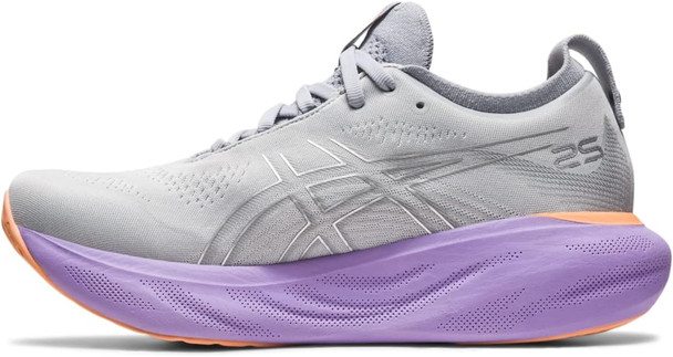 1012B356 Asics Gel-Nimbues 25 Running Womens Piedmont Grey/Pure Silver 10