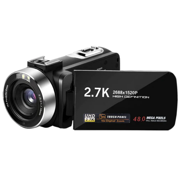 BETTER LIFE 2.7K Camcorder 42MP 18x Zoom Digital Video Camera - BLACK