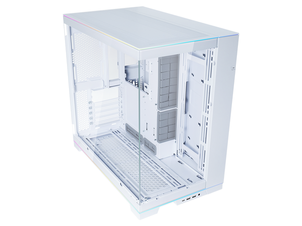 LIAN LI O11 EVO RGB  White Aluminum / Steel / Tempered Glass ATX Mid Tower