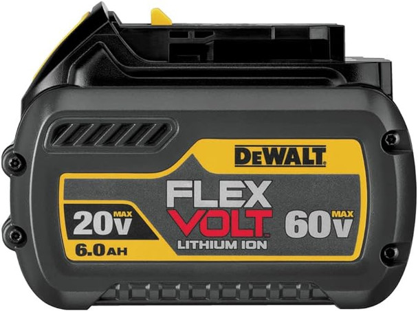 DEWALT FLEXVOLT 20V/60V MAX* Battery, 6.0-Ah (DCB606) - YELLOW AND BLACK