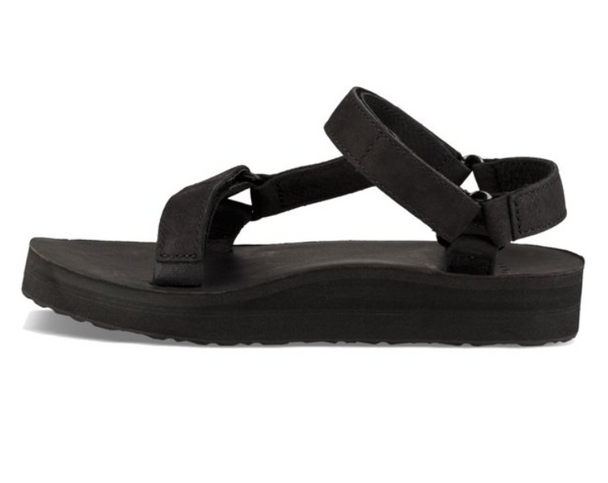 1102435 Teva Women's Midform Universal Leather Sandal Black 9