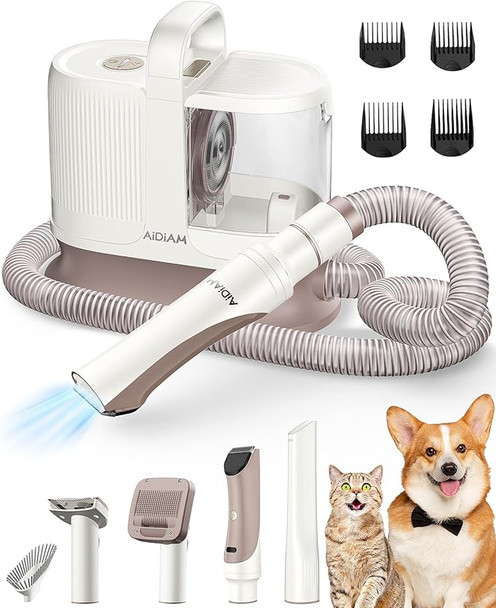 AIDIAM Dog Grooming Vacuum Low Noise 3-Mode Pet Grooming Vacuum GDV01