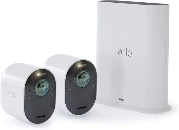 Arlo VMS5240-100NAR 4K Wireless Security System - 2 Camera Kit - White