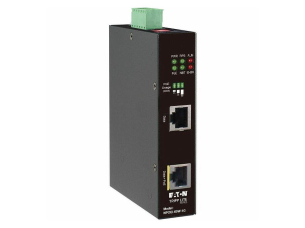 Tripp Lite Industrial Gigabit Ethernet PoE injector - 60W PoE++ 802.3bt Midspan