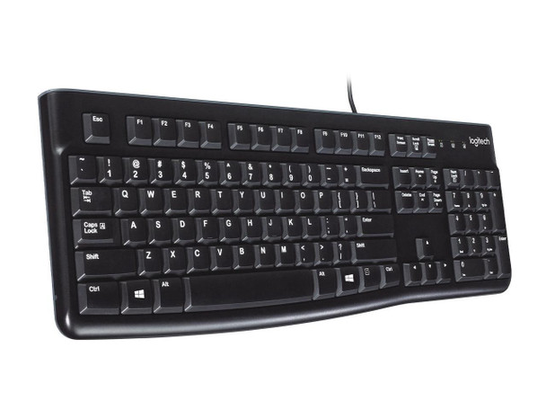 Logitech K120 Wired Keyboard for Windows, Plug and Play, Full-Size