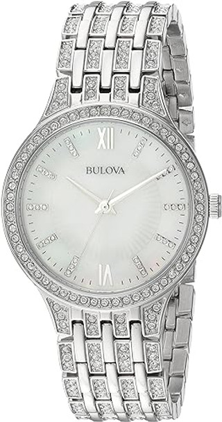 Bulova Women's 96L242 Swarovski Crystal Stainless Steel Watch