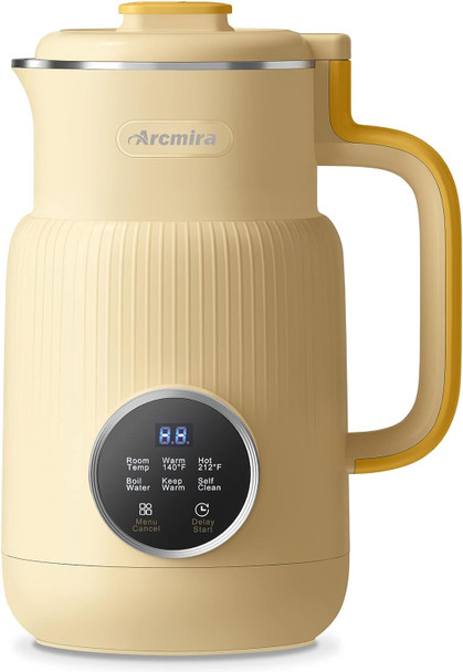 Arcmira Automatic Nut Milk Maker, 20 oz HB-B68K - Yellow