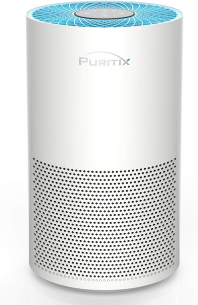 PURITIX Air Purifier with True HEPA, 23dB Quiet Desktop Home HAP260 - WHITE