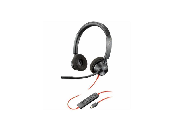Poly Blackwire 3320 Stereo USB-C Headset +USB-C/A Adapter - Stereo - USB Type C, Poly Blackwire 3320 Stereo USB-C Headset +USB-C/A Adapter - Stereo - USB Type C,