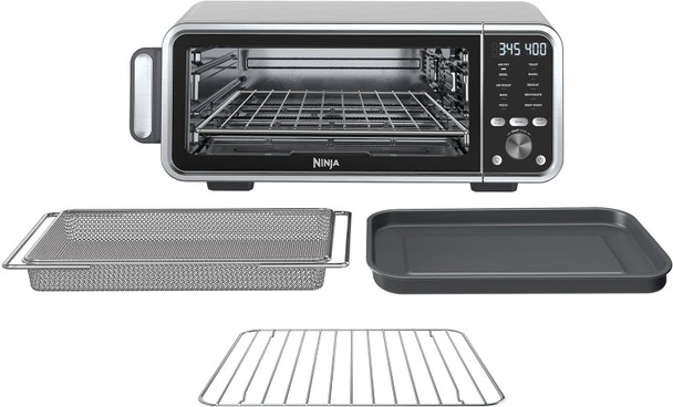 Ninja FT205CO Digital Air Fry Pro Countertop 10-in-1 Oven XL Capacity - Silver