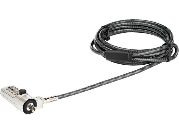 StarTech.com LTLOCKNBL Laptop Cable Lock - 4-Digit Resettable Combination Lock -