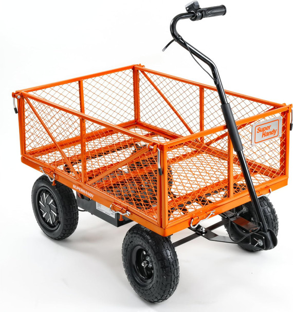 SuperHandy Electric-Assist Garden Cart - All-Terrain 5.7 Cu Ft Utility Wagon, SuperHandy Electric-Assist Garden Cart - All-Terrain 5.7 Cu Ft Utility Wagon,