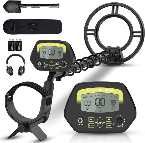PalliPartners Metal Detector Waterproof - Professional 3030 - Black, Yellow