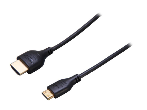 StarTech.com HDMIACMM3S 3 ft. Black Slim High Speed HDMI® Cable with Ethernet
