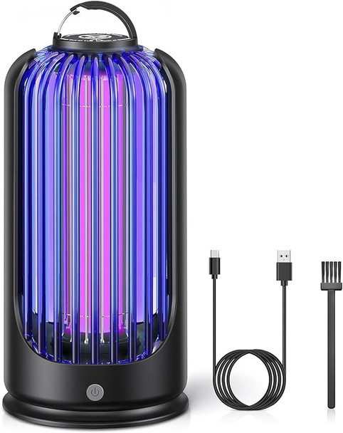 Elechome Bug Zapper Rechargeable Mosquito Zapper 3600V BK-19 - PURPLE/BLACK