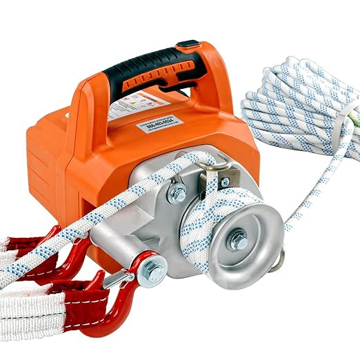 SuperHandy Electric Portable Winch Capstan Hoist Brushless Motor GUO076 - ORANGE