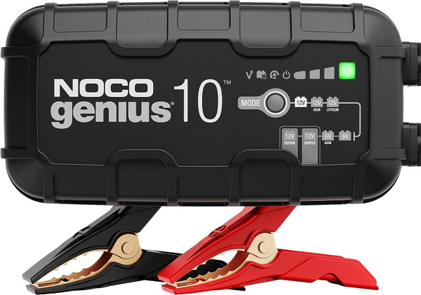 NOCO GENIUS10, 10A Smart Car Battery Charger - Black