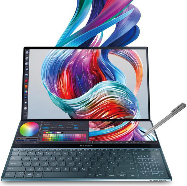 ASUS ZenBook Pro Duo 15.6" UHD +TOUCH i7-10750H 32GB 1TB SSD RTX 2060 - BLUE