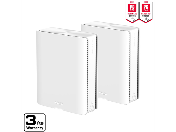 ASUS ZenWiFi BQ16 Pro Quad-band WiFi 7 Mesh Router (2 Pack), up to 8000 sqft, 2x