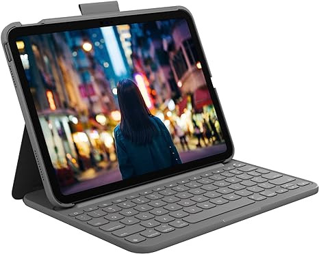 Logitech Combo Detachable Keyboard Case iPad 10th gen 920-011433 - Oxford Gray