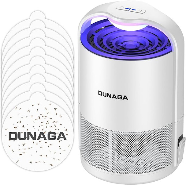 DUNAGA Zap T360 Pro Automatic Fruit Fly Trap Indoor - White