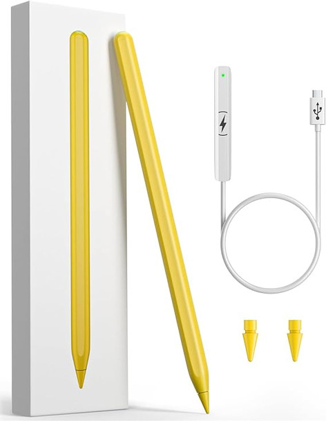 MINIBESKY iPad Pencil 2nd Generation Magnetic Wireless Charging - Yellow