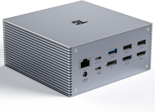Tiergrade USB C Docking Station Dual 4K 60W PD Charging Dock TG-DC001 - Gray
