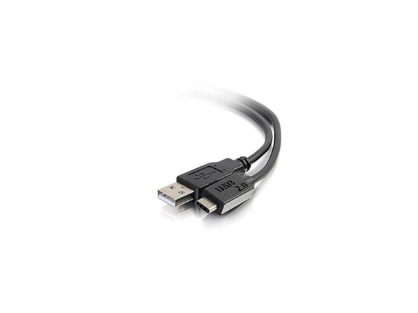 C2G 10ft USB 2.0 USB-C to USB-A Cable M/M - Black