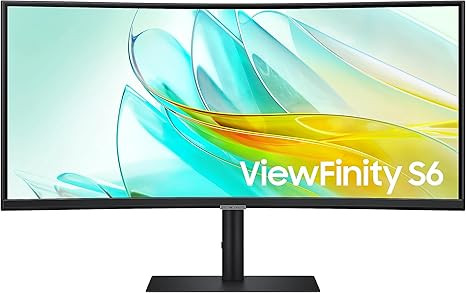 SAMSUNG 34” S65UA Series Ultrawide QHD Curved Monitor LS34C650UANXGO - Black