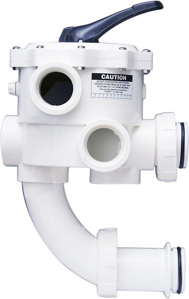 Pentair 261152 2" Threaded Multiport Valve Pool Spa D.E. Filter - White