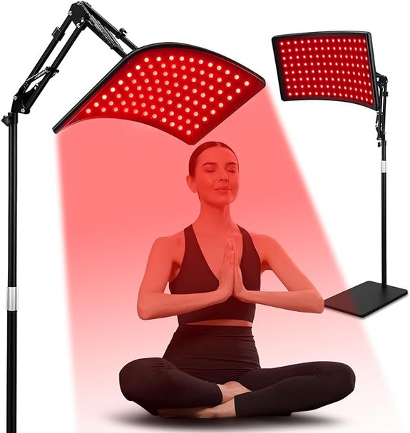 VICONOR Red Light Therapy Face and Body Red Infrared Light Therapy Lamp - Black