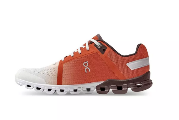 25.99079 On Cloudflow Rust/White Women's Shoes Size 7