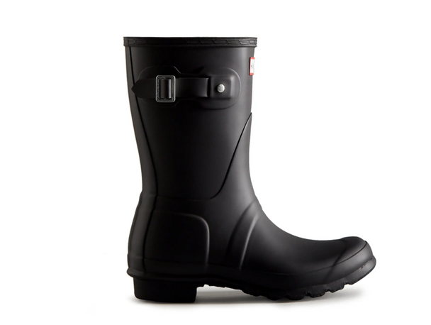 WFS1000RMA HUNTER Women's Original Short Rain Boot Black Matte 6