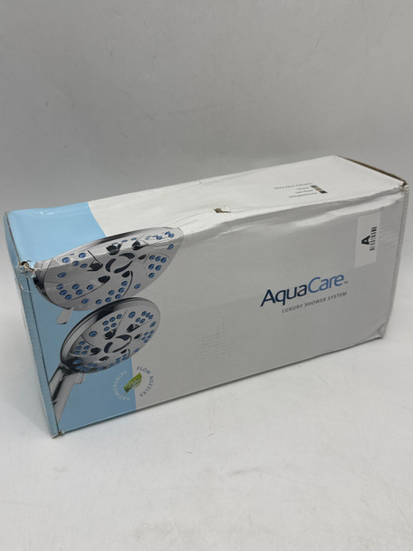 AQUACARE SPA STATION RAIN HEAD COMBO WITH ADJUSTABLE ARM CHROME FINISH