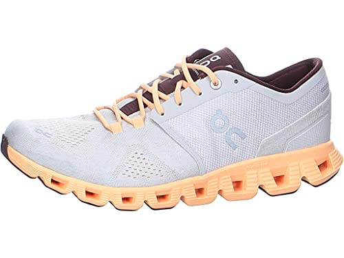 40.99699 On Running Women's Cloud X Sneakers, SILVER/ALMOND, Size 10